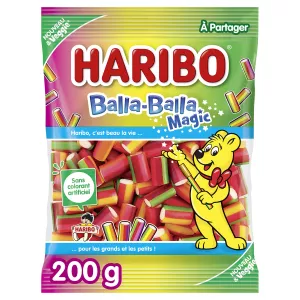 Bonbons Balla Balla Magic sans colorants artificiels 200 g - HARIBO