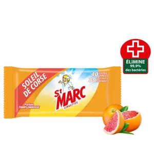 Lingettes nettoyantes 40 extra larges - ST MARC