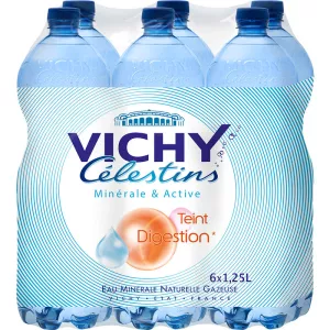 Eau minérale gazeuse Célestins 6x125cl - VICHY