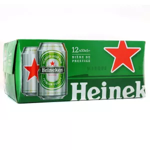 Bière Blonde,12x33cl - HEINEKEN