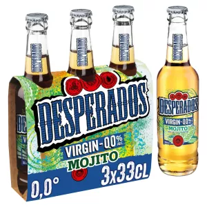 Ladha ya Mojito bila bia ya pombe, 3x33cl - DESPERADOS