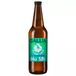 Bia vàng không lọc 66cl - GALLIA