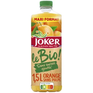 Suco de Laranja Orgânico Sem Polpa 1 5L - JOKER