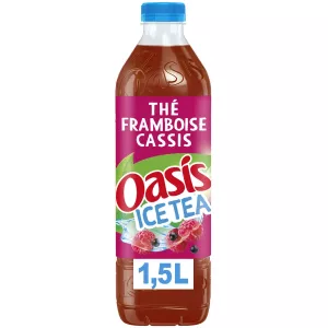 Raspberry Blackcurrant flavored iced tea 1.5L - OASIS ICE TEA
