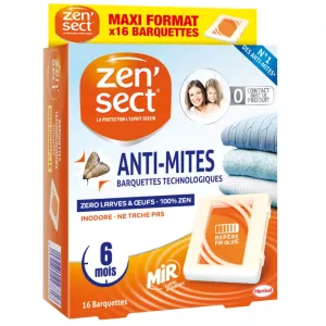 Barquettes technologiques anti-mites x16 - ZEN' SECT