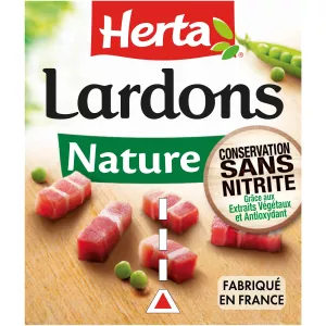 Lardons Natures Conservation Sans Nitrite, 75g - HERTA