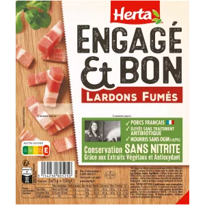 Lardons Fumes Engage Bon 2x75g
