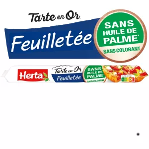 Pâte feuilletée sans huile de palme 230 g - HERTA