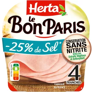 Ham chumvi imepunguzwa bila nitriti, 140g - HERTA
