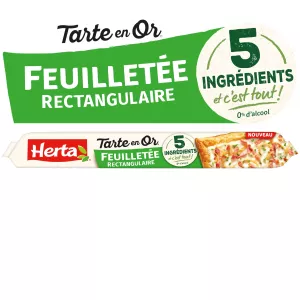 Tarte en Or pasta sfoglia rettangolare 5 ingredienti 230 g - HERTA