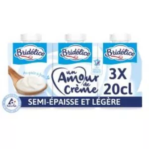 Halbdicke Creme 3x20cl - Bridelice