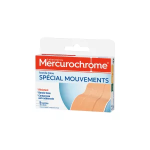 Bandage Fabric Bandage 10x6cm - Mercurochrome