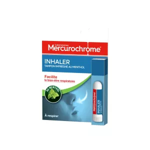 Mit Menthol X1 imprägniertes Inhalationspad – Mercurochrome