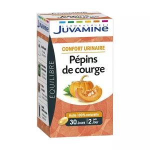 泌尿舒适食品补充剂南瓜籽 X30 - Juvamine