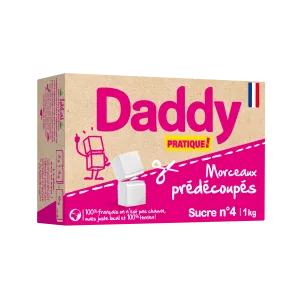 Pedaços de açúcar pré-cortados 1kg - DADDY