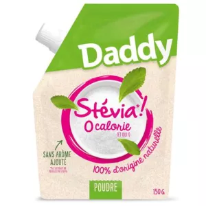 Édulcorant stévia 0 calorie 150g - DADDY