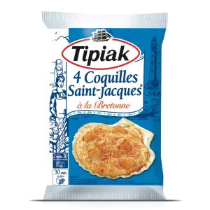Breton-style scallops 4x90g - TIPIAK