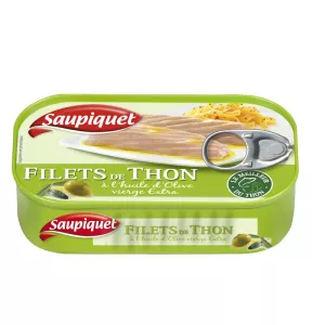 Filetto di Tonno all'Olio di Oliva, 115g - Saupiquet
