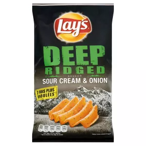 Chips Deep ridged saveur sour cream et onion 120g - LAY'S