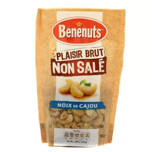 Plaisir brut non salé noix de cajou 180g - BENENUTS