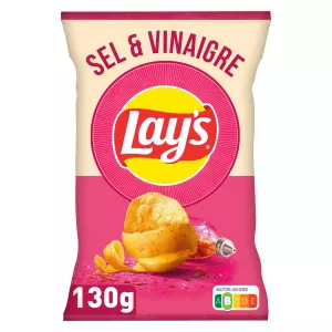 رقائق الملح والخل 130G - LAY'S