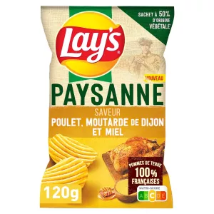 Chips Công thức Nông dân Hương vị Gà mù tạt từ Dijon và Honey 120g - Lay's