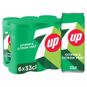 6x33cl 7up Reg Sleek Can