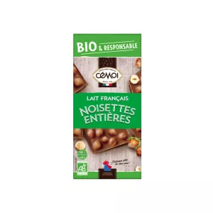 Tab.choco.lait Nois.bio 180g