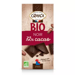 Tablette Choco.noir 72 % Bio 9