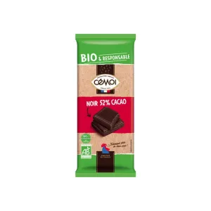 Tablette Choco.noir 52 % Bio 1