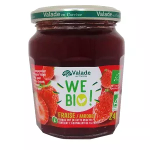 Préparation de fraise bio 240g - VALADE