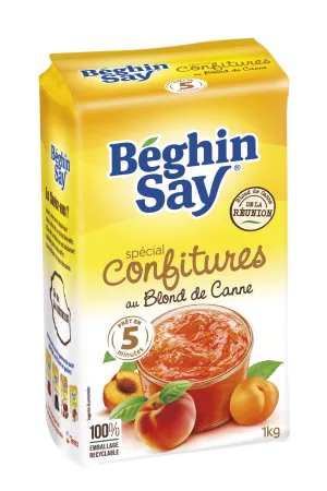 Zucchero speciale per marmellate di canna bionda 1kg - BEGHIN SAY