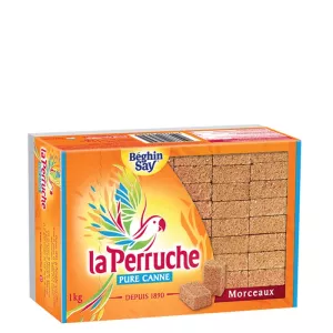 La Parruche bruine suiker stukjes 1kg - BEGHIN SAY