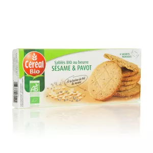 Bolinhos de gergelim e papoula orgânicos 132g - CEREAL Bio