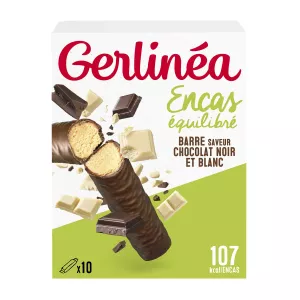 Barretta al cioccolato in bianco e nero x10 - Gerlinea