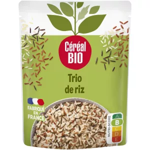Riso a microonde biologico nel trio naturale 2mn 220G - Cereal Bio
