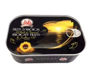 Filetti di Acciughe in Olio di Girasole, 800g - le MONEGASQUE