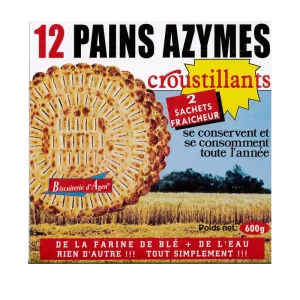 Pane Matzo 12t Senza Sale 600g - BISCUITERIE D'AGEN
