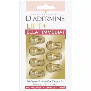 Soin Tenseur Eclat Anti-Age Visage et Cou, x7 - DIADERMINE