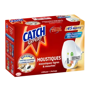 Diffuseur électrique Mouches & Moustiques, 45 nuits - CATCH