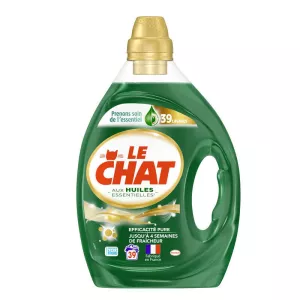 Lessive liquide concentré aux huiles essentielles  1,95l - LE CHAT
