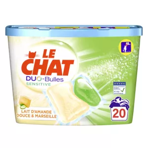 Duo bulles Sensitive x20 lavages - LE CHAT