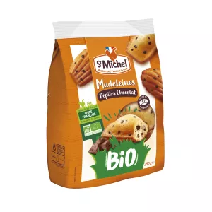 Madeleines pépites de chocolat bio 250 g - ST MICHEL