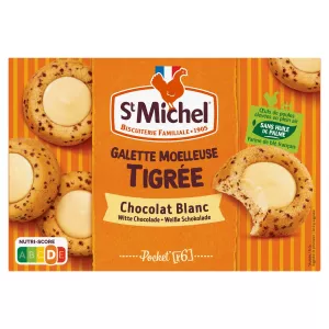 Soft White Chocolate Tiger Cake 180g - St Michel