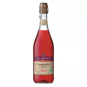 Rượu vang hồng Lambrusco hữu cơ Emilia, 8°, 75cl - VILLAVERONI