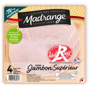 Mon Jambon Supérieur Label Rouge, 4 Tranches - MADRANGE