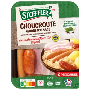 700g Garnished Sauerkraut - STOEFFLER