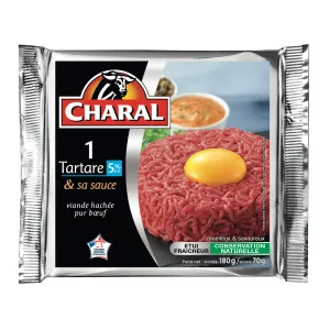鞑靼 5% M.F.，180g，配酱汁，70g - CHARAL