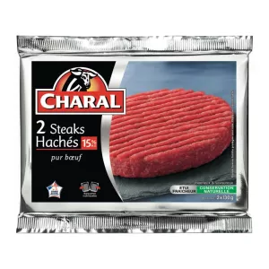 Рубленые стейки, 15% М.Ф. 2x130г - CHARAL