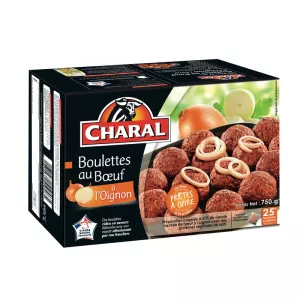 Boulettes au bœuf à l'oignon 25x30g - CHARAL
